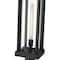 Z-Lite Glenwood 1 Light Outdoor Pier Mounted Fixture, Black & Clear 586PHBR-533PM-BK - alternate 4